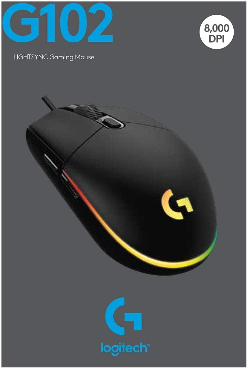 Logitech G102 Gaming Mouse — Black