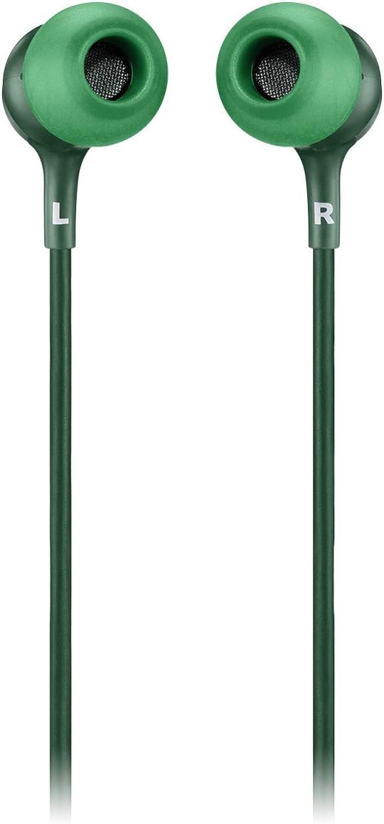 JBL Live 100 Wired In-Ear Headphones — Green