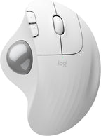 Logitech ERGO M575S Wireless Mouse — Off White / Silver Ball