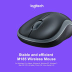 Logitech M185 Wireless Mouse — Blue