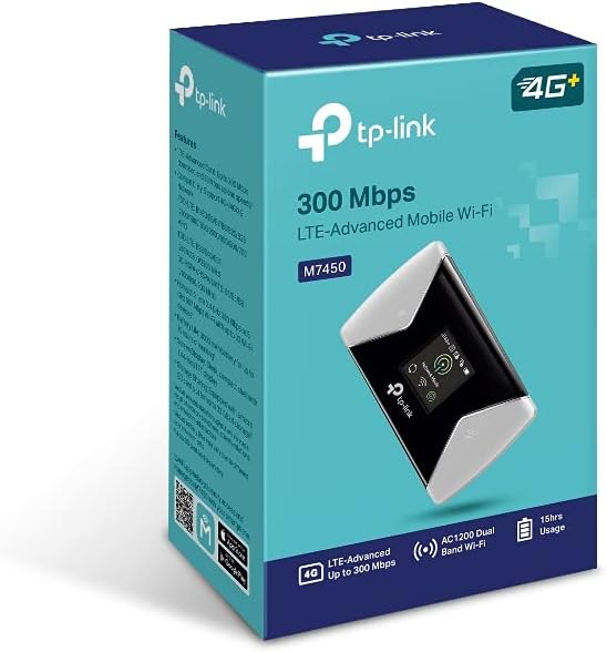 TP-Link M7450 300Mbps 4G LTE-Advanced Mobile Wi-Fi with Screen