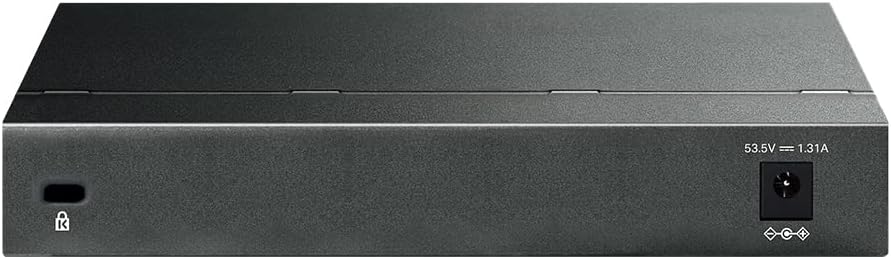 TP-Link PoE Switch 8-Port Gigabit, 4 802.3af/at PoE+ ports up to 30 W for each PoE port and 64 W for all PoE ports, Metal Casing, Network monitoring, VLAN, QoS, PoE Auto Recovery (TL-SG108PE V3)