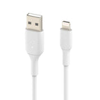 Belkin 1 Meter Cable PVC A to Lightning White (Pack of 2)