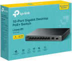 TP-Link 10-Port Gigabit Desktop Switch with 8-Port PoE+, Plug and Play, Auto Recovery, Silent Operation (LS1210GP)