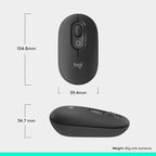 Logitech POP Mouse Wireless Mouse — Graphite