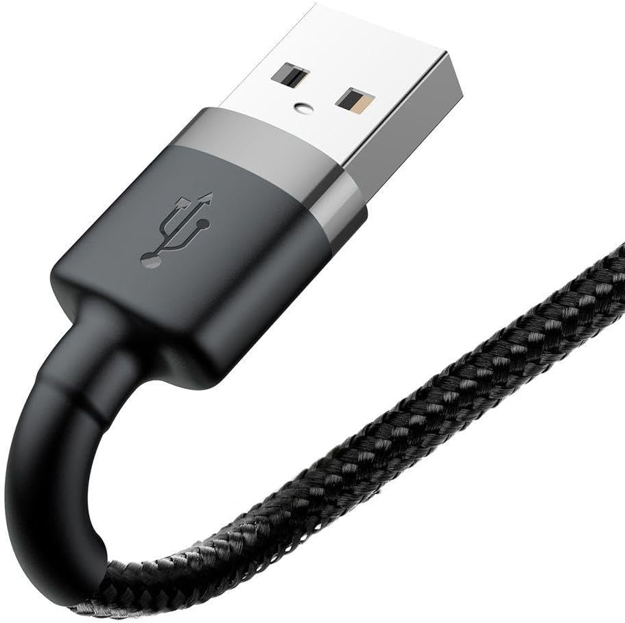 Baseus Cafule USB Cable for Lightning, 1.5A, 2m, Gray/Black — Grey + Black
