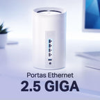 TP-Link Deco BE65(2-pack), BE9300 Mbps, 4 × 2.5 Gbps Ports, 320 MHz Channels, Works on a 6 GHz Band, Connectivity up to 200 Devices, VPN, WPA3, Tri-Band Wi-Fi 7 Mesh System