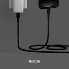 Belkin Silicone Cable Lightning to Type-C 1 Meter Black