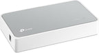 TP-Link 8 Port 10/100Mbps Fast Ethernet Switch, Desktop Ethernet Splitter, Ethernet Hub, Plug and Play, Fanless Quiet, Desktop Design, Green Technology, Unmanaged (TL-SF1008D), White