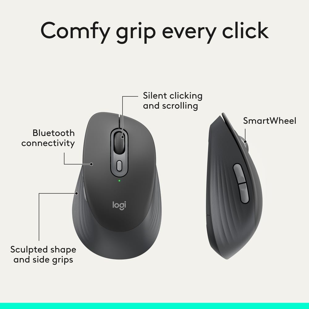 Logitech M840 Wireless Mouse — Graphite