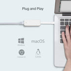 TP-Link UE300C USB C to Ethernet Adapter, USB 3.0 Type-C to RJ45 Gigabit Ethernet Network Adapter for Ultrabook, Chromebook, Laptop, Desktop, Plug & Play for Nintendo Switch, Windows 10&8.1, Linux OS