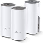 TP-Link Deco E4 Whole Home Mesh Wi-Fi System, Seamless and Speedy (AC1200), 2×100Mbps Ethernet Ports, Work with Amazon Echo/Alexa, Router and WiFi Booster Replacement, Parent Control, Pack of 3