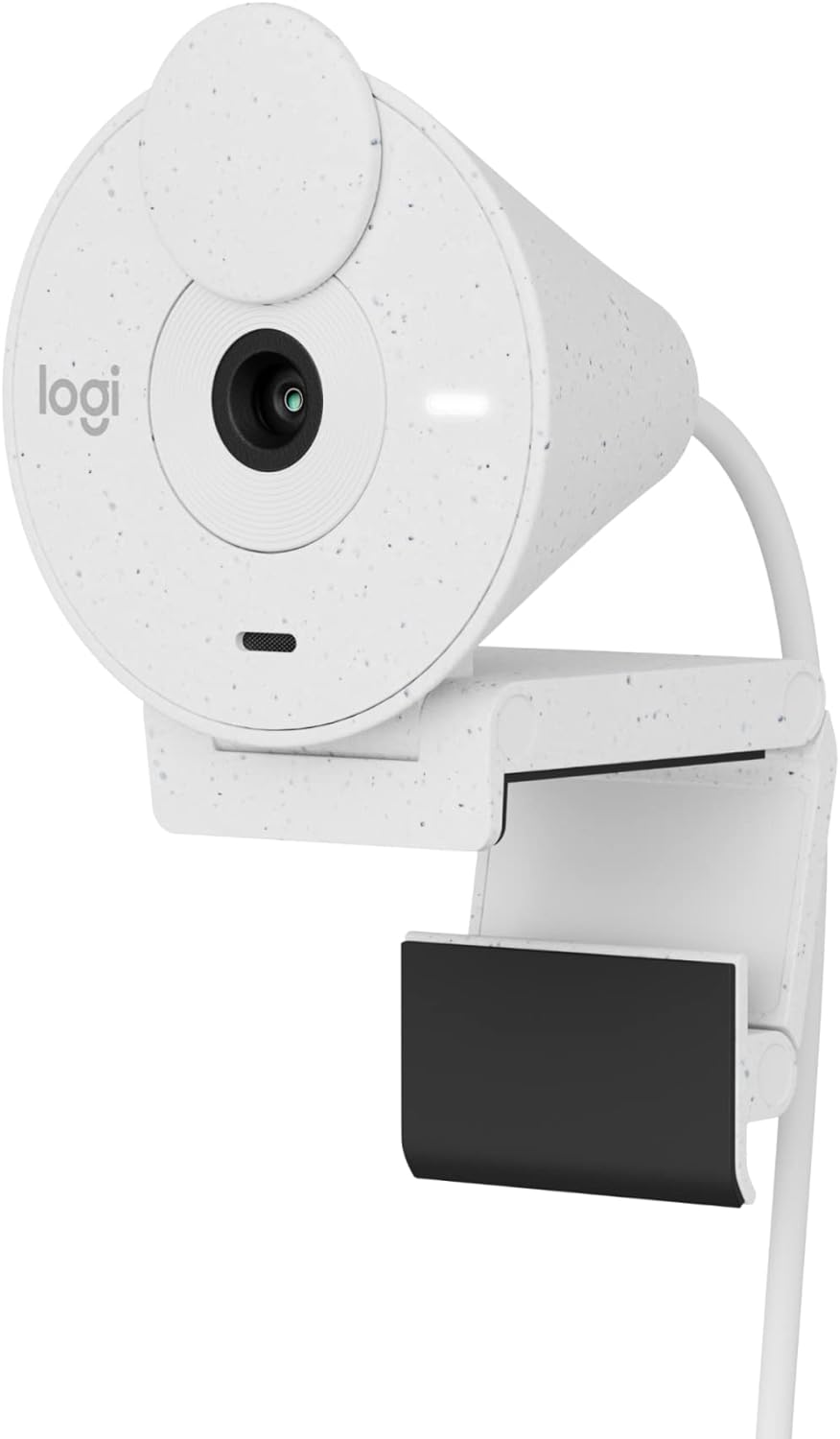 Logitech BRIO 300 Webcam — Off White