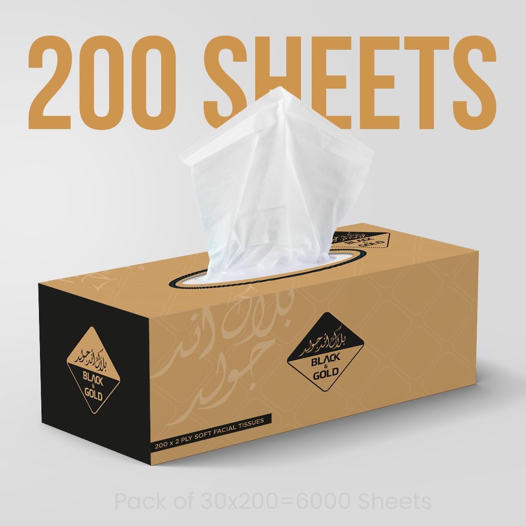 Nice Touch Facial Tissue Boxes, 2 Ply, 20 Pack of 200 Sheets Each, Total 4000 Sheets, Soft Feel Tissue for All Skin Types — additional view 4