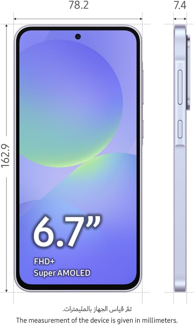 Samsung Galaxy A36 5G, Android Smartphone, 128GB Storage, 8GB RAM, Awesome Lavender, 6x OS Upgrades, Large Display, Octa-Core Processor (UAE Version)