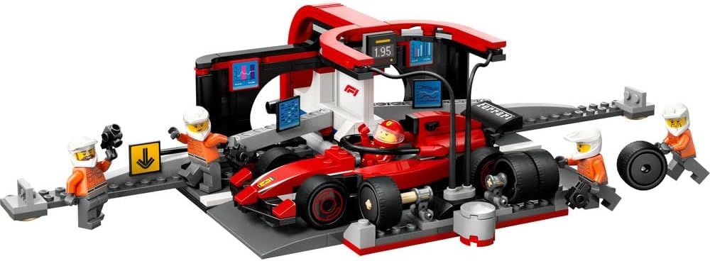 LEGO City F1 Pit Stop & Pit Crew with Ferrari Car 60443