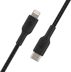 Belkin LightningUSBC Cable 2m braided mfi cert. black