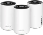 TP-Link Deco XE75 Pro AXE5400 Tri-Band WiFi 6E Mesh System - 2.5G WAN/LAN Port, Covers up to 7200 Sq.Ft, Replaces WiFi Router and Extender, AI-Driven Mesh, 6GHz Band, 3-Pack