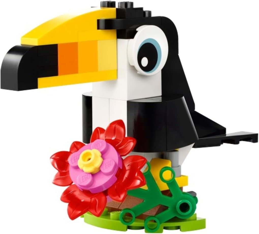 LEGO Creator 3-in-1 Tropical Toucan, 59 Pieces, Ages 6+, Building Paper Bag Set 30688 — image 1