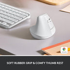 Logitech Lift Vertical Wireless Mouse — Off White