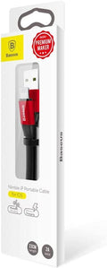 Baseus Nimble Portable Cable For Apple 23CM Black + Red — Black+Red