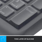 Logitech Protective Keyboard Cover for K120 and MK120 — White