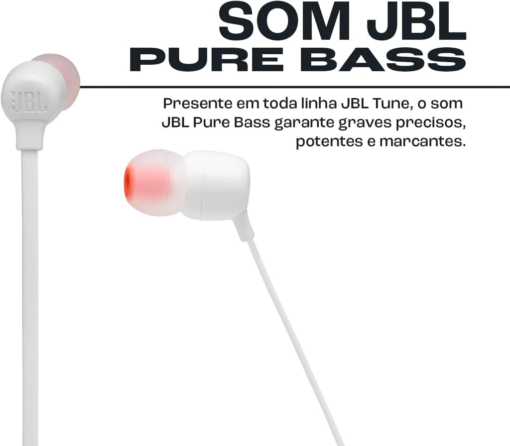 JBL Tune 125BT Wireless In-Ear Headphones — White