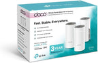 TP-Link Deco E4 Whole Home Mesh Wi-Fi System, Seamless and Speedy (AC1200), 2×100Mbps Ethernet Ports, Work with Amazon Echo/Alexa, Router and WiFi Booster Replacement, Parent Control, Pack of 3