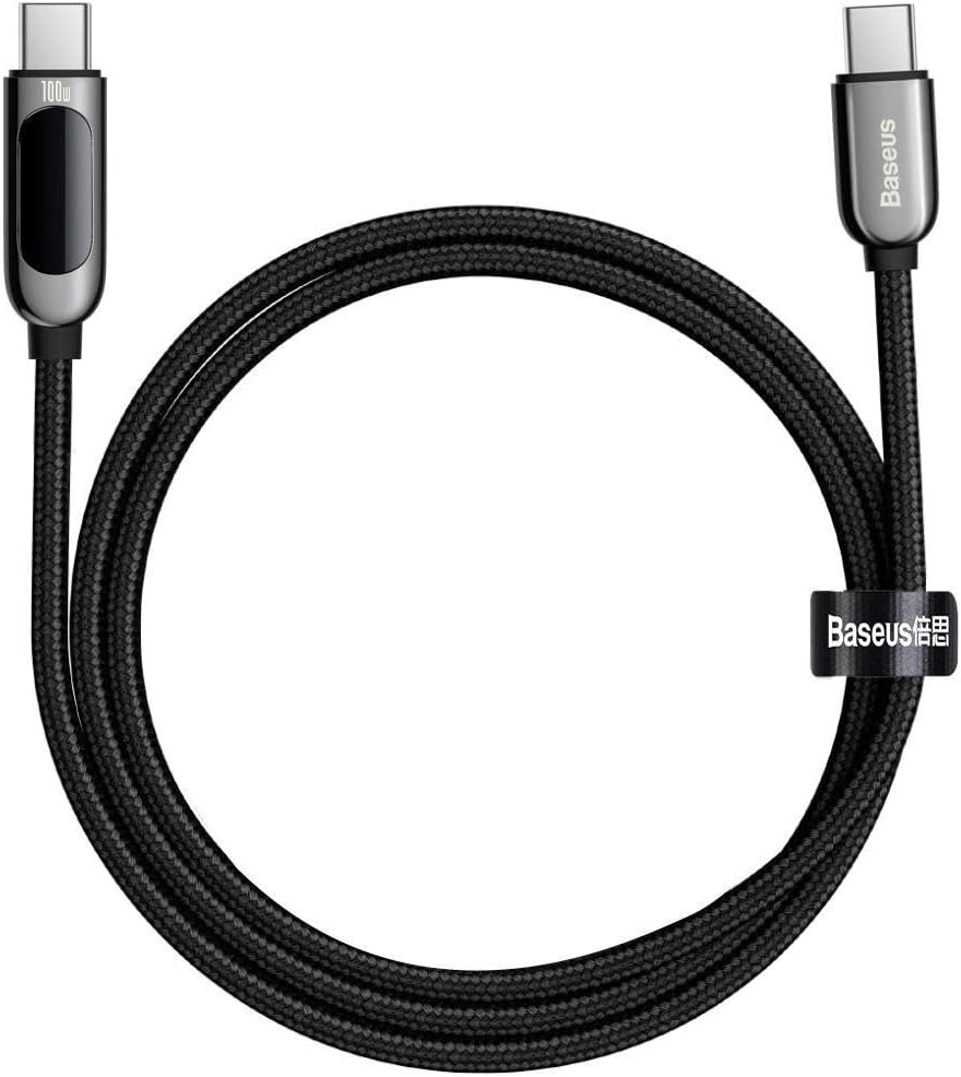 Baseus CATSK-B01 USB cable 1 m USB 2.0 USB C Black — 100 Centimeters — Black