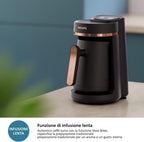 Philips Turkish Coffee Machine - Traditional Flavor with Ember Cooking Function. 4-Cup Capacity. Overheating + Anti-Overflow Sensors. Touch Control Panel, Black (HDA150/60). — black