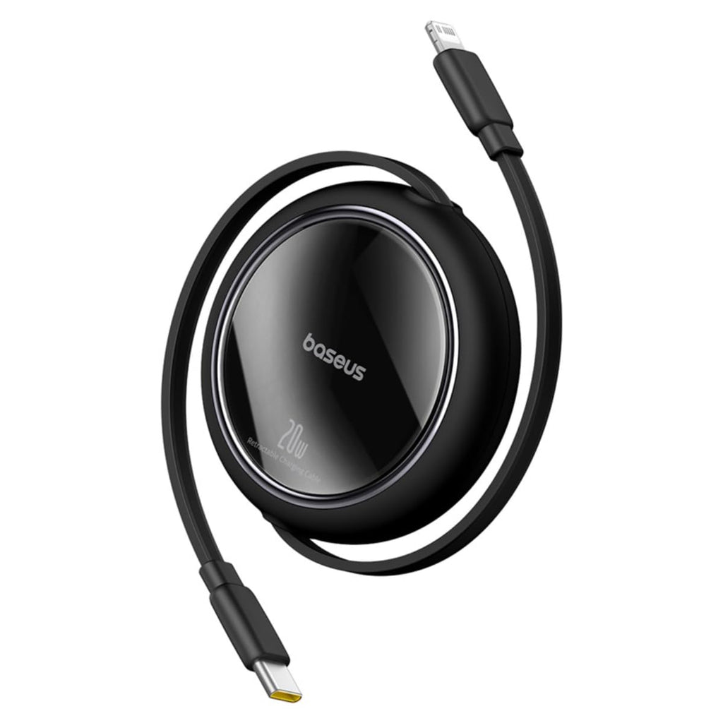 Baseus Free2Pull Retractable USB-C to Lightning Cable 20W — 1m — Black