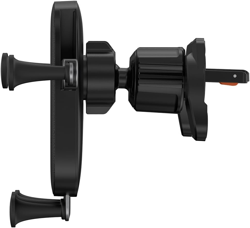 Baseus UltraControl Mega Series Car Phone Holder for Air Vent, Adaptive Clamp Arms, Secure Placement, Upgraded Tail Hook Car Phone Mount — Black