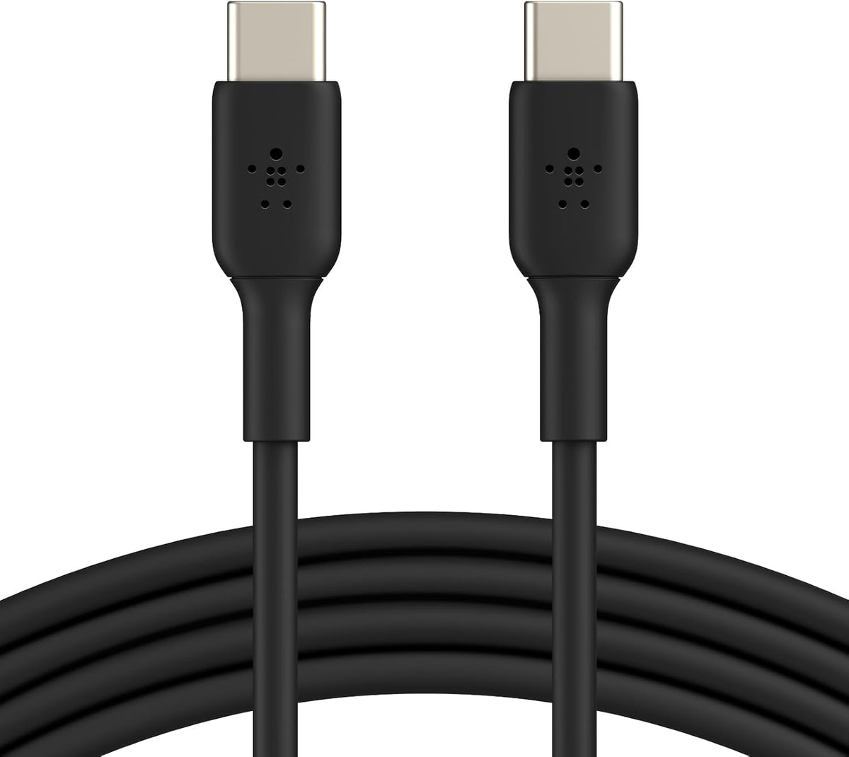 Belkin BoostCharge USB-C to USB-C fast charger cable, USB type C charger cable fast charging for iPhone 16, 15, Samsung Galaxy S24, S23, Pixel, iPad, MacBook, Nintendo Switch and more - 2m, Black