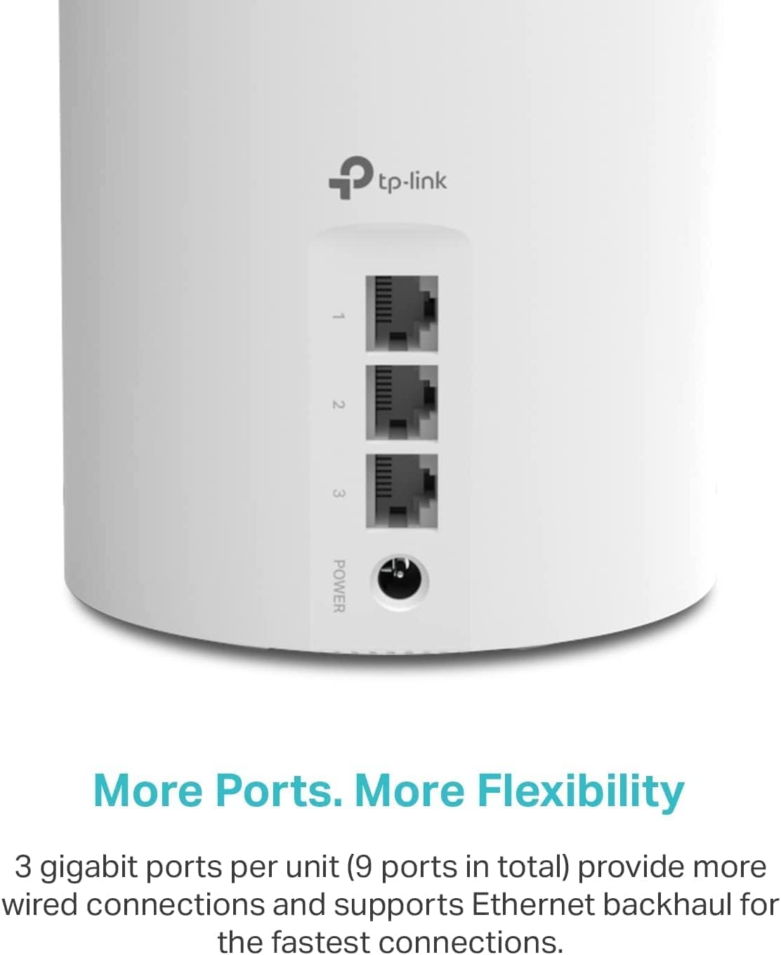 TP-Link Deco AX3000 WiFi 6 Mesh System(Deco X55) - Covers up to 6500 Sq.Ft., Replaces Wireless Router and Extender, 3 Gigabit ports per unit, supports Ethernet Backhaul (3-pack)
