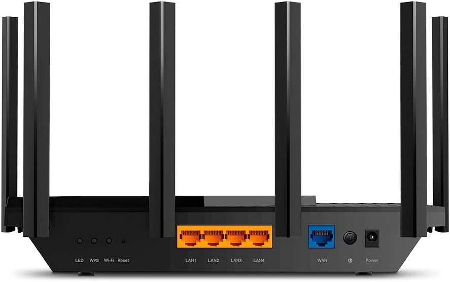 TP-Link AX5400 Dual-Band Gigabit Wi-Fi 6 Router, WiFi Speed up to 5400 Mbps, 4×Gbps LAN Ports, Connect 200+ Devices, Ideal for Gaming Xbox/PS4/Steam&4K/8K, with OneMesh™,HomeShield (Archer AX73) Black