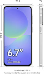 Samsung Galaxy A36 5G, Android Smartphone, 256GB Storage, 8GB RAM, Awesome White, 6x OS Upgrades, Large Display, Octa-Core Processor (UAE Version)