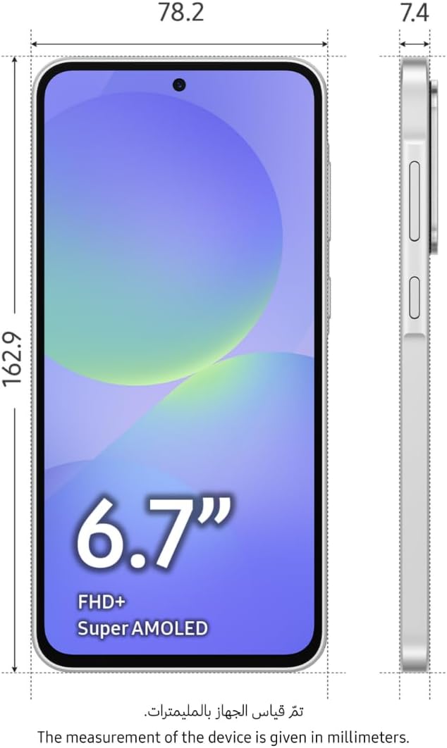 Samsung Galaxy A36 5G, Android Smartphone, 256GB Storage, 8GB RAM, Awesome White, 6x OS Upgrades, Large Display, Octa-Core Processor (UAE Version)