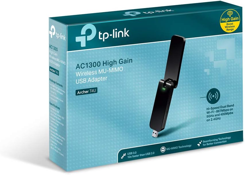 TPLINK AC1300 Wireless Dual Band USB WiFi Adapter