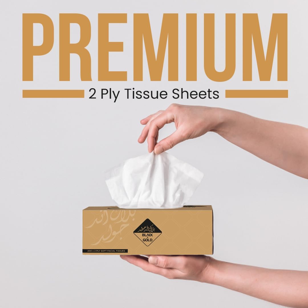 Nice Touch Facial Tissue Boxes, 2 Ply, 20 Pack of 200 Sheets Each, Total 4000 Sheets, Soft Feel Tissue for All Skin Types — additional view 2