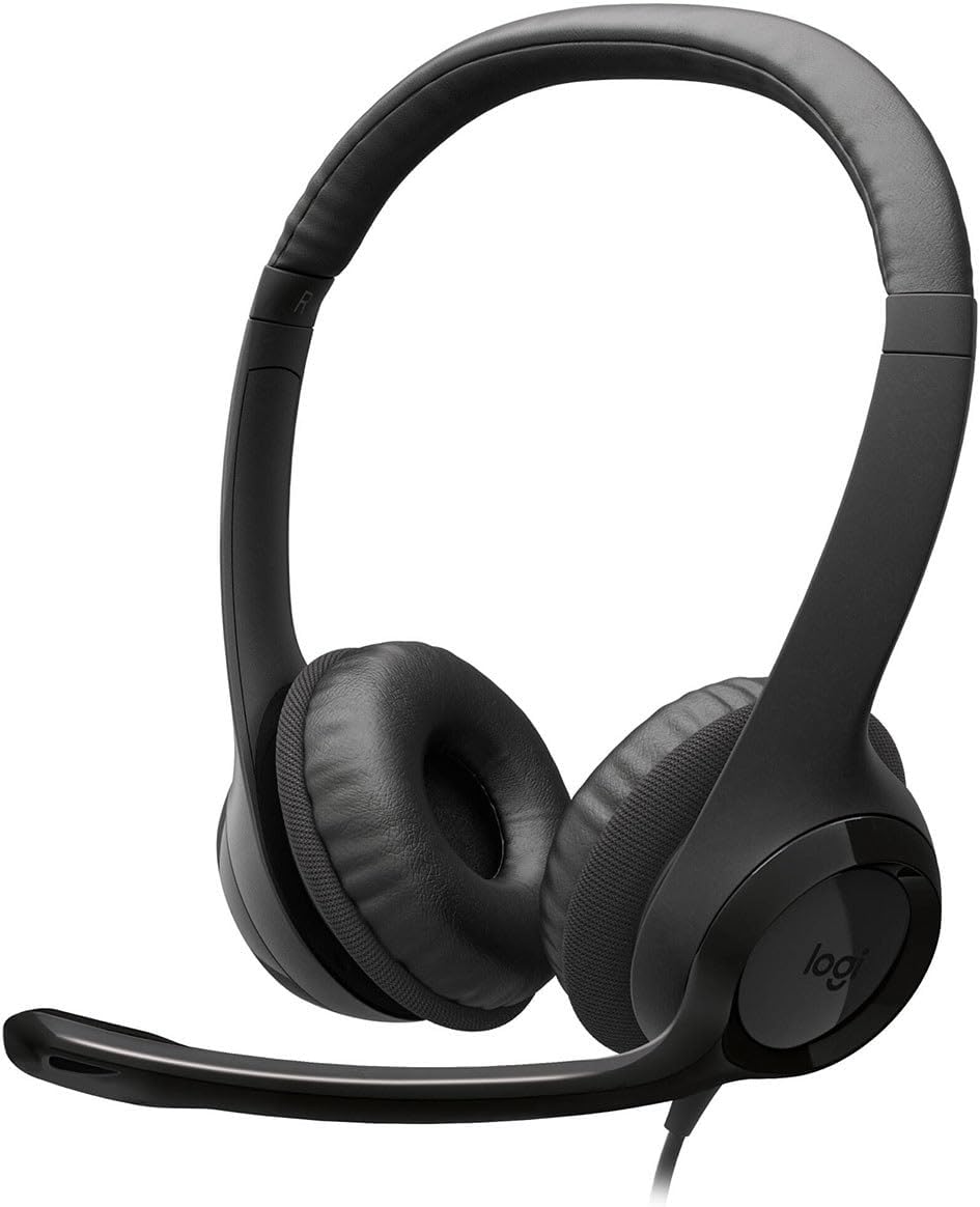 Logitech H390 USB-C Headset — Black
