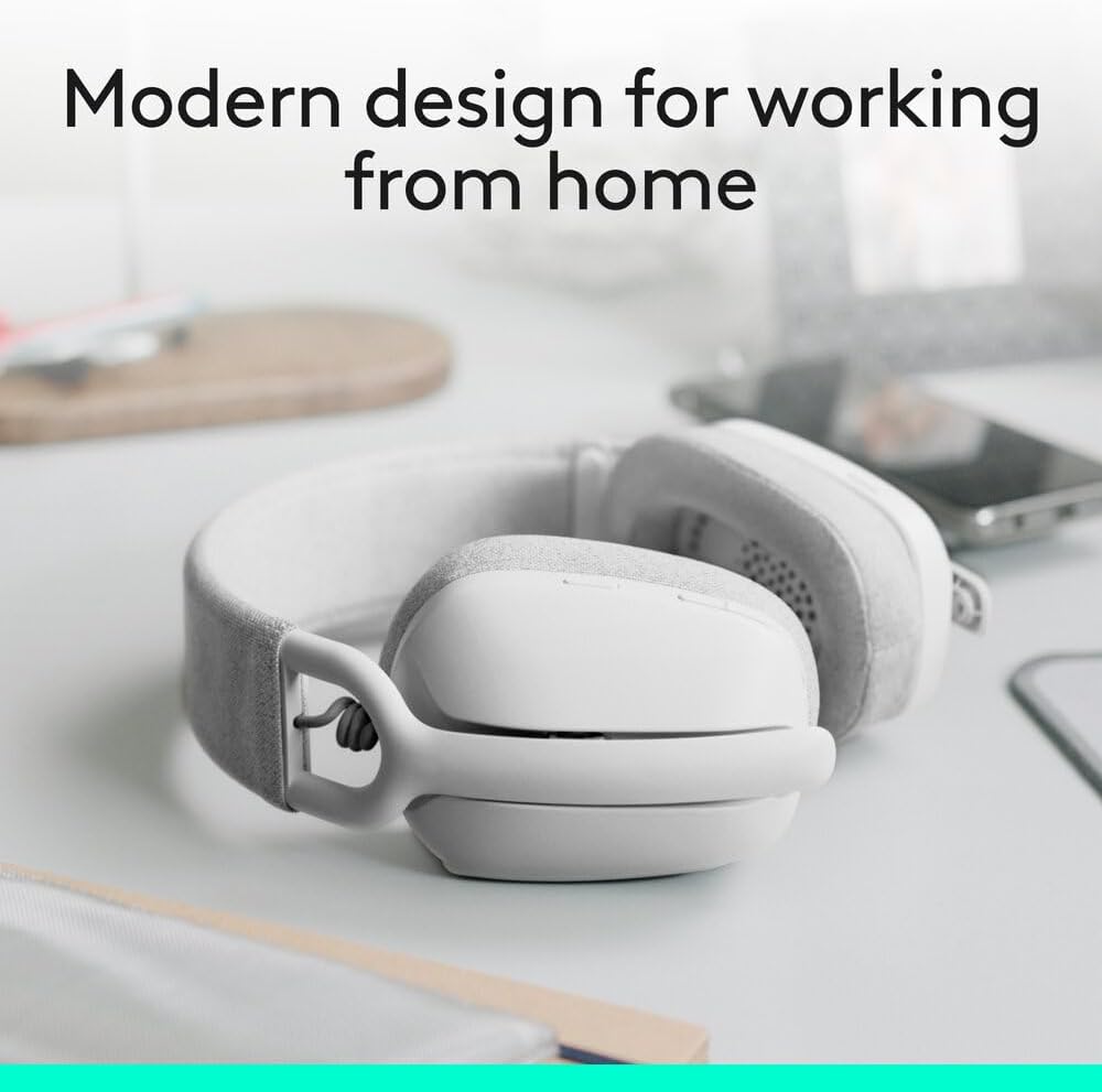Logitech Zone Vibe 100 Headset — Off White
