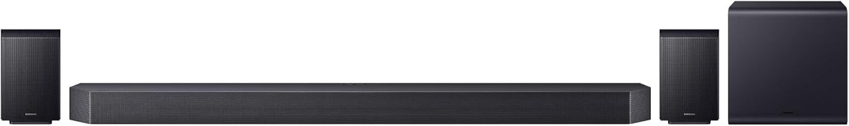 Samsung Q-series Soundbar, Q990F, 11.1.4 ch, Subwoofer & Rear Speaker, True 11.1.4ch Full Surround, Wireless Dolby Atmos, Q-Symphony, SpaceFit Sound Pro, HW-Q990F/ZN (2025 - UAE Version)