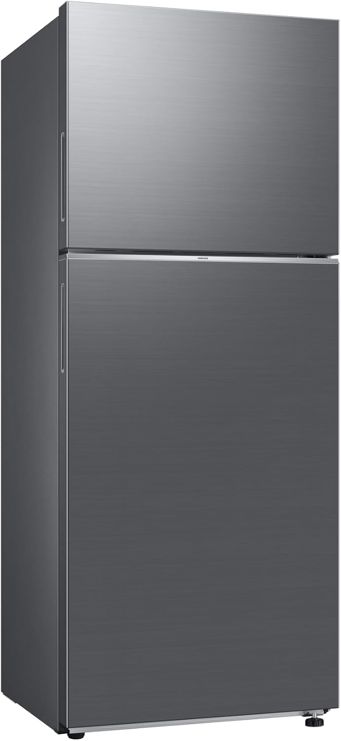 Samsung Top Mount Freezer Refrigerator with Optimal Fresh+, SpaceMax™, 388 L Net, Silver RT50CG6404S9A - (UAE version) 10-Year Compressor Warranty