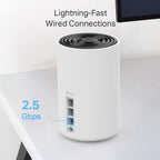TP-Link Deco XE75 Pro AXE5400 Whole Home Tri-Band Mesh Wi-Fi 6E System, 1× 2.5 Gbps Port + 2× Gigabit Ports, AI-Driven Mesh, cover up to 2,900 ft2, Connect up to 200 devices, HomeShield, 8K, Pack of 3