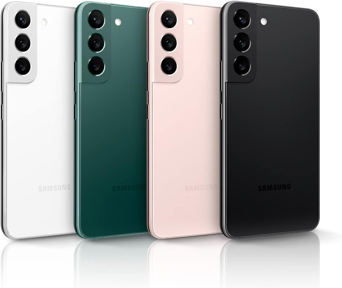 Samsung Galaxy S22 SM-S901E 8GB Ram 128GB Rom ((Single Sim + eSim) 5G Smartphone Pink Gold - International Version…