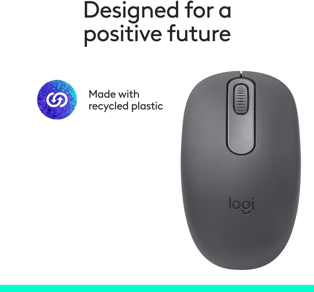 Logitech M196 Wireless Mouse — Graphite