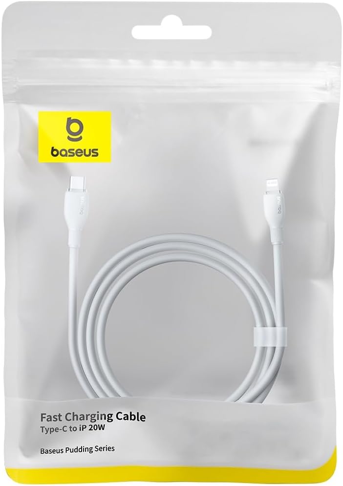 Baseus Pudding USB-C to Lightning Cable 20W — 1.2m — White