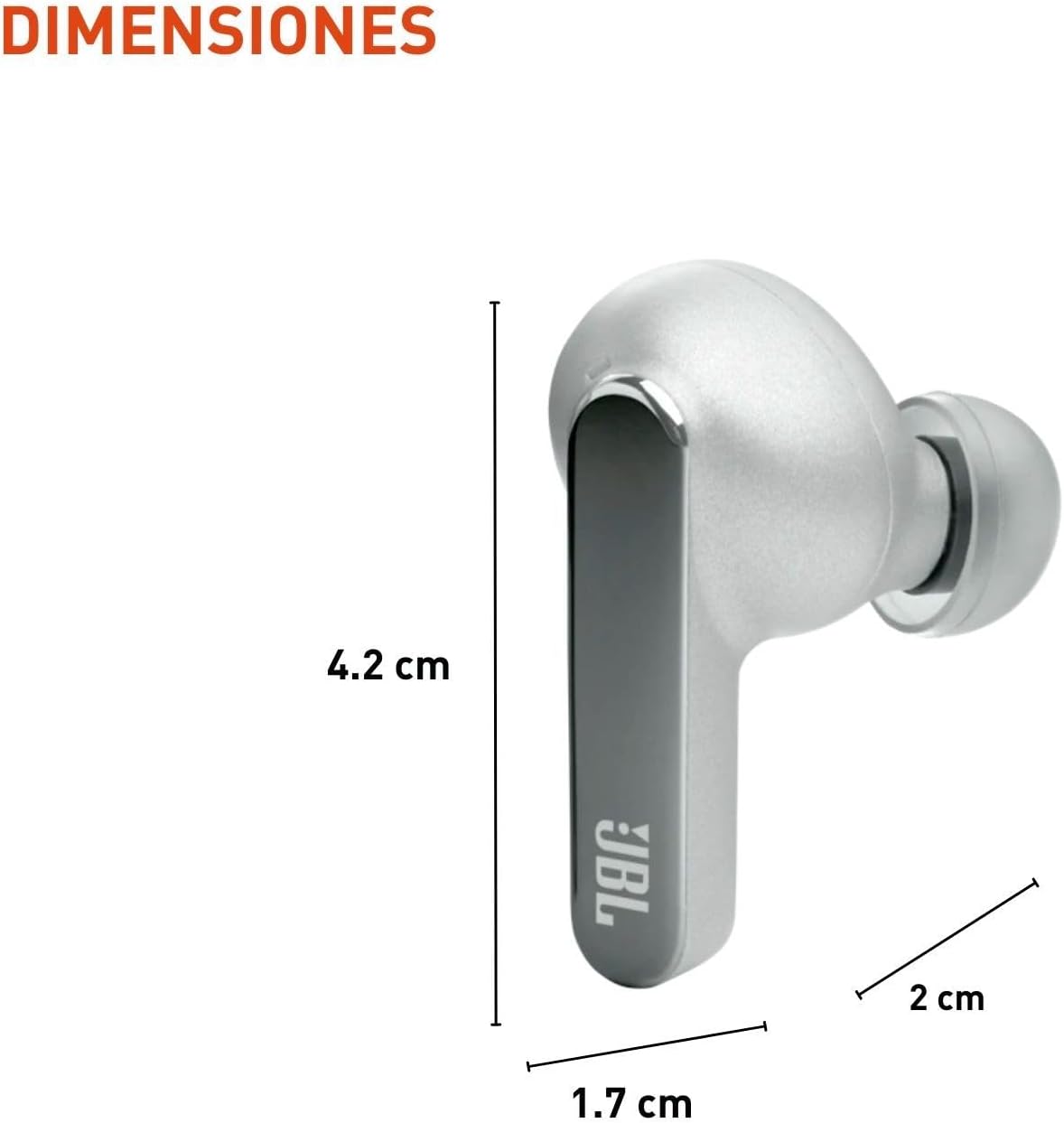 JBL Live Pro 2 True Wireless Earbuds — Silver