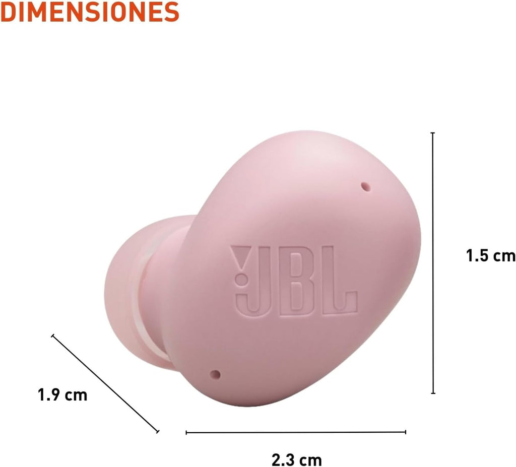 JBL Vibe Buds 2 True Wireless Earbuds — Pink