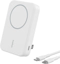 Belkin BoostCharge Pro Wireless Power Bank 10000mAh, 15W with Qi2, MagSafe Compatible Portable Charger + Built-in Pop-up Kickstand, For iPhone 17, iPhone Air, iPhone 16, 15, 14, Pixelsnap and More